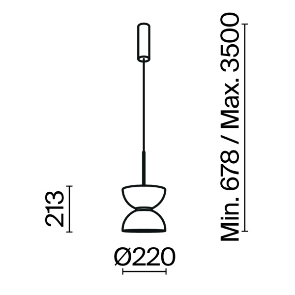 Подвесной светильник Maytoni MOD178PL-L11W3K