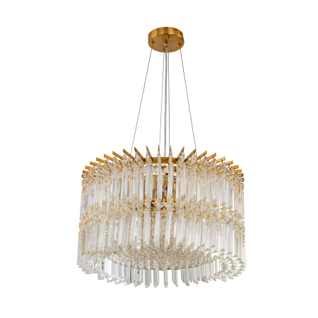 Хрустальная люстра латунь D50см