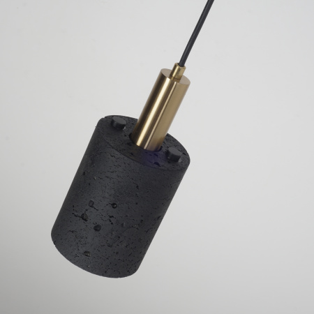 Светильник потолочный черный D10см