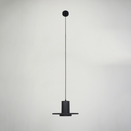 Светильник потолочный черный D28см