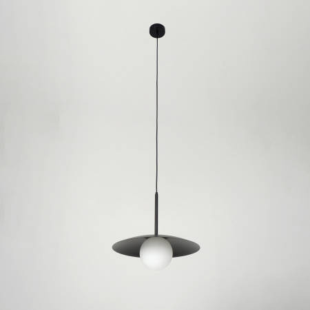 Светильник потолочный черный D40см