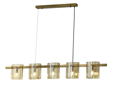 Люстра потолочная латунь 120см