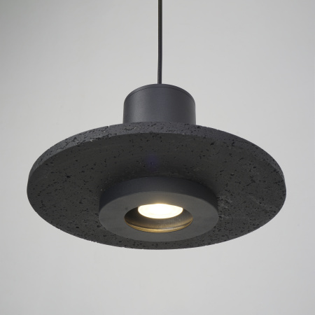 Светильник потолочный черный D28см