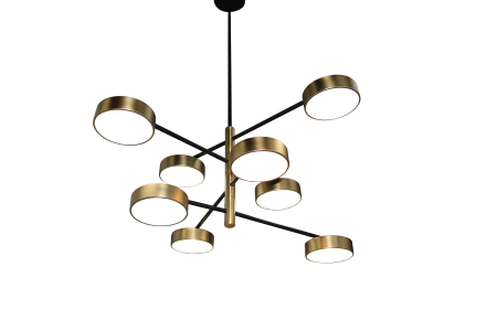 Люстра потолочная черня LED 80Вт 85см