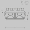 Встраиваемый светильник Technical DL043-02-15W4K-SQ-WB