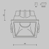 Встраиваемый светильник Technical DL043-01-10W4K-SQ-WB