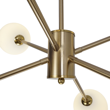 Люстра потолочная на штанге латунь D70см