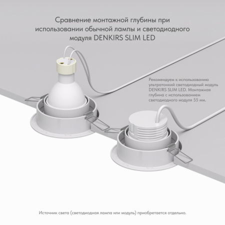 Встраиваемый светильник Denkirs DK2026-WH