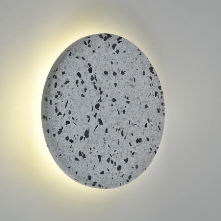 Светильник настенный из камня белый LED 3Вт D20см