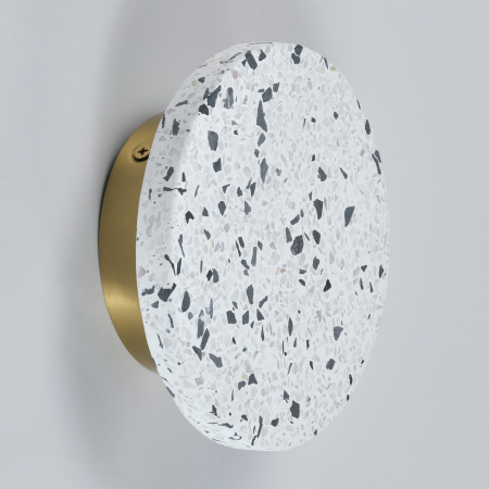 Светильник настенный из камня белый LED 3Вт D15см