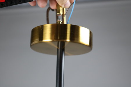 Подвесной светильник черный 20см