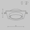 Встраиваемый светильник Technical DL086-GX53-SQ-WB