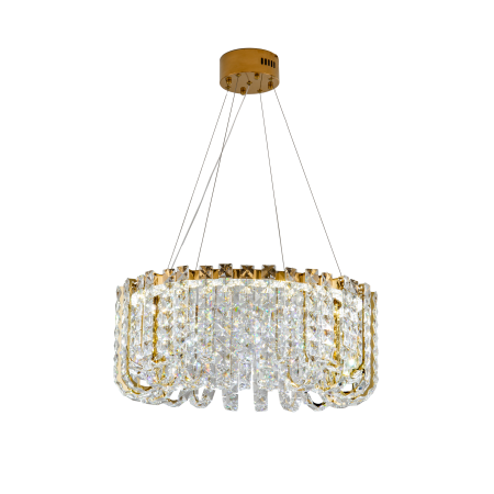 Хрутсальная люстра золото LED 40Вт D60см