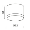 Потолочный светильник Technical C087CL-GX53-B