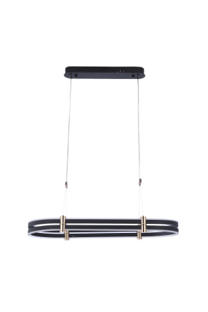 Люстра подвесная антрацит LED 92Вт 80см