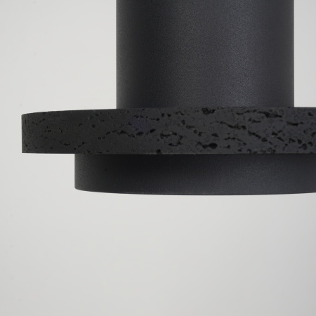 Светильник потолочный черный D18см