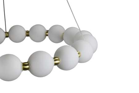 Люстра потолочная латунь LED 80Вт D64см