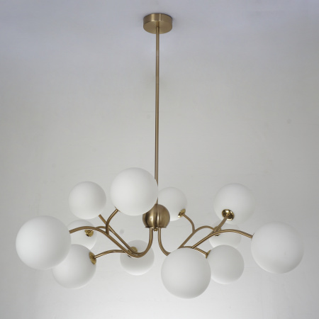 Люстра потолочная на штанге латунь D85см