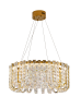 Хрутсальная люстра золото LED 40Вт D60см