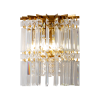 Светильник настенный хрусталь латунь E14 35см Zortes Ice queen ZRS.30514.02