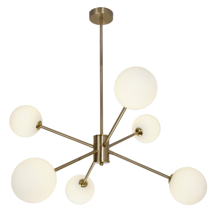 Люстра потолочная на штанге латунь D70см
