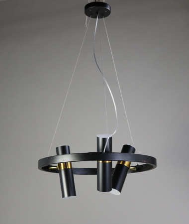 Люстра потолочная черня D50см