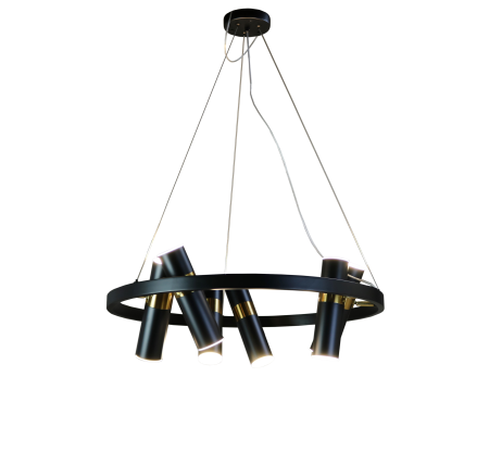 Люстра потолочная черня D65см