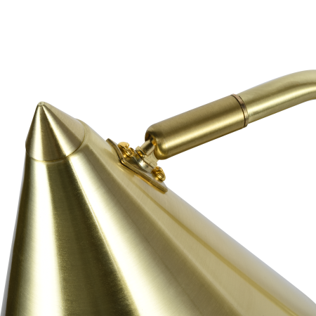 Настольная лампа латунь беспроводная зарядка 45см