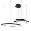 Люстра подвесная черная LED 146Вт D45+65+85см Zortes Innra ZRS.2356.03