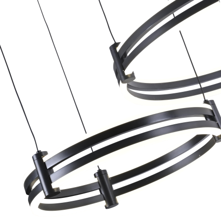 Люстра подвесная черня LED 125Вт D60см