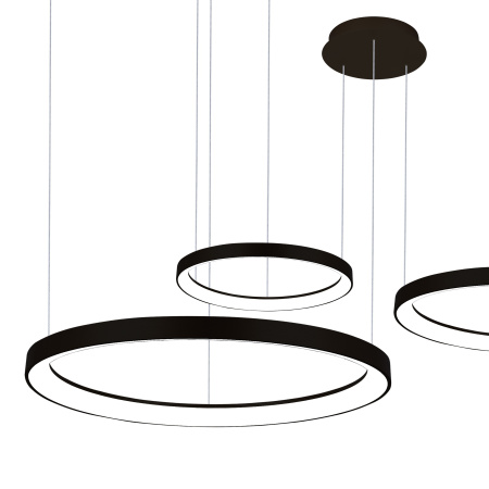 Люстра подвесная черня LED 138Вт D38+58+78см