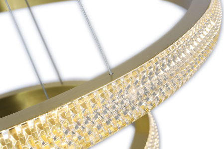 Люстра подвесная бронза LED 63Вт D40+60см