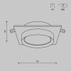 Встраиваемый светильник Technical DL086-GX53-SQ-BG