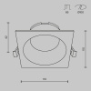 Встраиваемый светильник Technical DL126-GX53-SQ-W