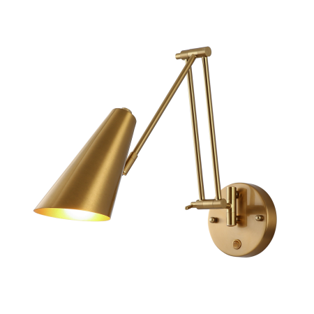 Светильник телескопический настенный белый 57см