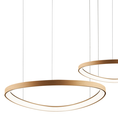 Люстра подвесная золото LED 86Вт D45+65см