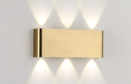 Светильник настенный латунь LED 6Вт 30см