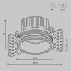 Встраиваемый светильник Technical DL058-12W3K-TRS-BS