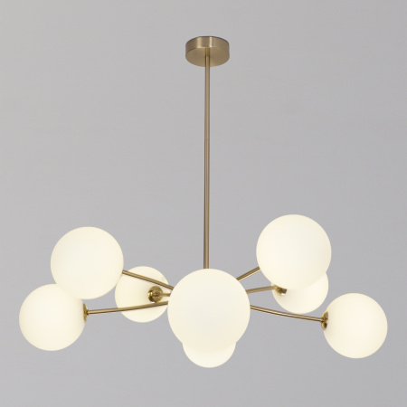 Люстра потолочная на штанге латунь D70см