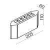 Архитектурная подсветка Outdoor O412WL-L5GF3K