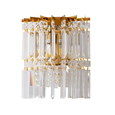 Светильник хрусталь латунь 35см