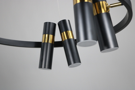 Люстра потолочная черня D65см