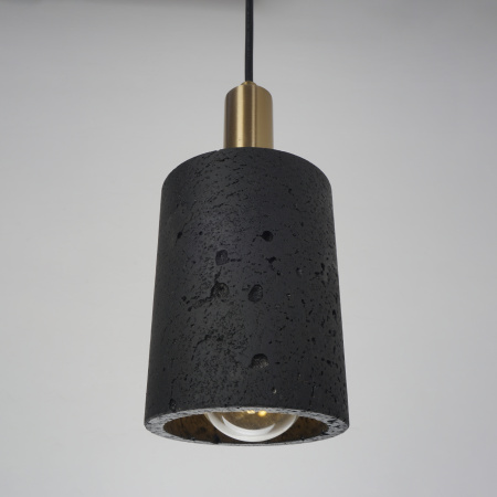 Светильник потолочный черный D10см