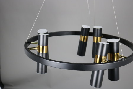 Люстра потолочная черня D65см