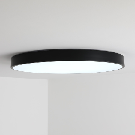 Светильник потолочный черный LED 120Вт D78см