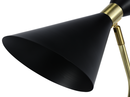 Настольная лампа черня беспроводная зарядка 50см