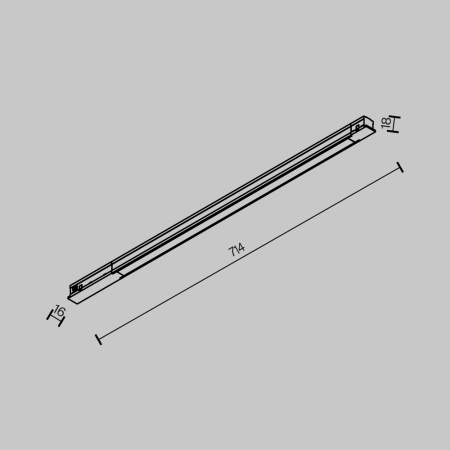 Трековый светильник Technical TR231-2-15W3K-B