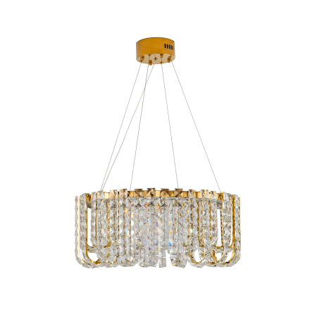 Хрутсальная люстра золото LED 40Вт D60см