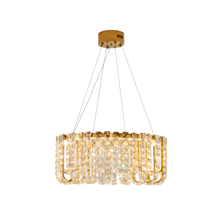 Хрутсальная люстра золото LED 40Вт D60см