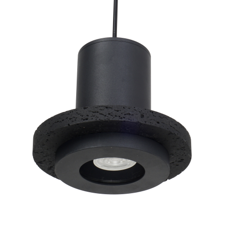 Светильник потолочный черный D18см